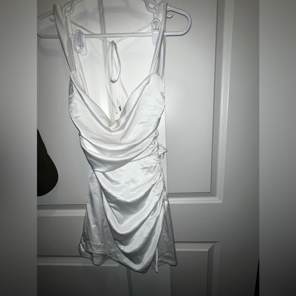 White mini dress